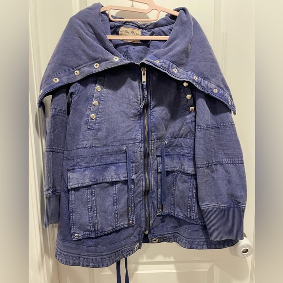 Free People Surplus Future Parka Utility Jacket Size S - Picture 6 of 9
